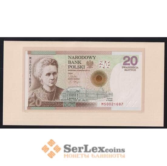 Польша 20 злотых 2011 РА184 UNC Мария Склодовская-Кюри в буклете арт. 51997