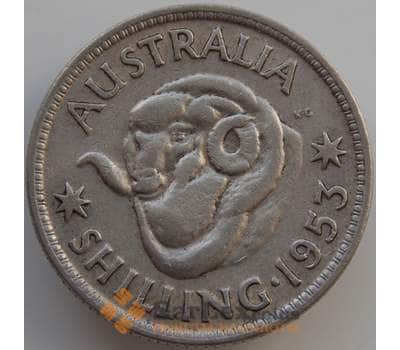 Монета Австралия 1 шиллинг 1953-1954 КМ53 VF арт. 11450