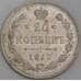 Монета Россия 20 копеек 1915 ВС Y22a.2  арт. 36683