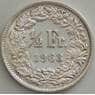 Швейцария 1/2 франка 1963 КМ23 AU арт. 13218