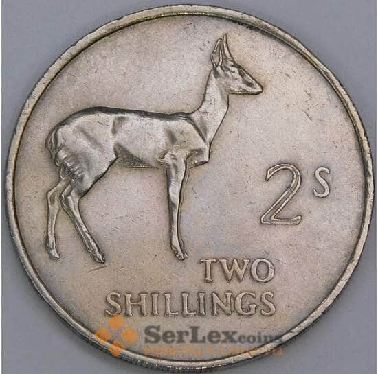 Замбия 2 шиллинга 1964 КМ3 XF арт. 50053 Замбия 2 шиллинга 1964 КМ3 XF арт. 50053