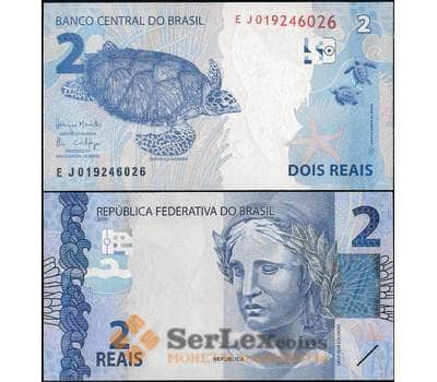Банкнота Бразилия 2 реала 2017 Р252d UNC арт. 22533