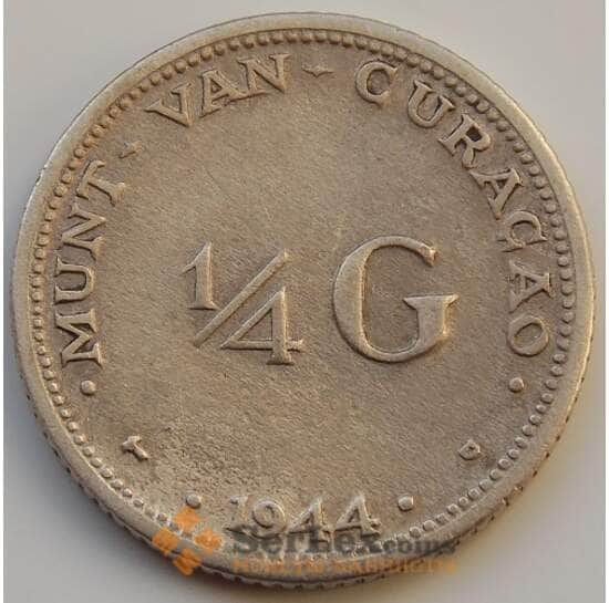 Кюрасао 1/4 гульдена 1944 КМ44 VF- арт. 8320
