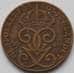 Монета Швеция 2 эре 1940 КМ778 VF (J05.19) арт. 16738