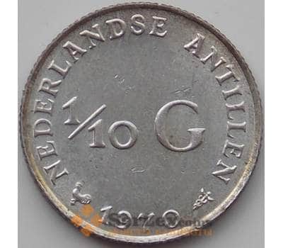 Монета Нидерландские Антиллы 1/10 гульдена 1970 КМ3 aUNC арт. 12190