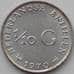 Монета Нидерландские Антиллы 1/10 гульдена 1970 КМ3 aUNC арт. 12190