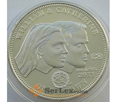Монета Тристан-да-Кунья 1 крона 2011 BU Свадьба принца Уильяма и Кэтрин Миддлтон арт. 13707
