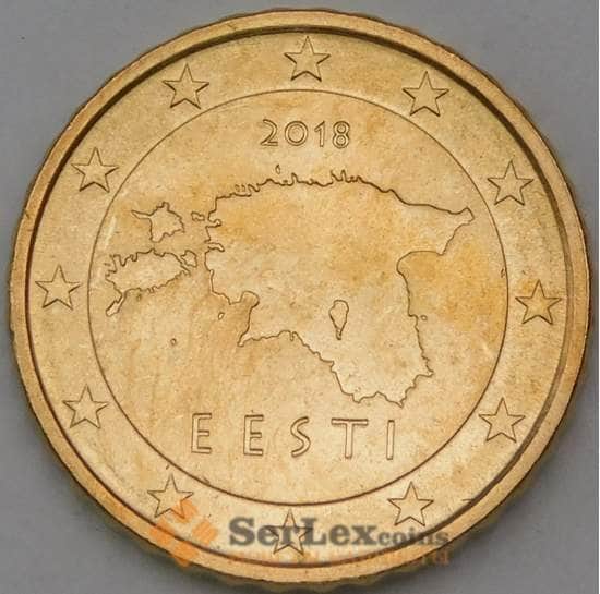 Эстония 10 центов 2018 КМ64 UNC арт. 29037