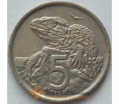Монета Новая Зеландия 5 центов 1975 КМ34 XF арт. 17262