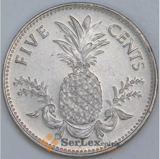 Багамские острова 5 центов 2000 КМ60 UNC арт. 57512