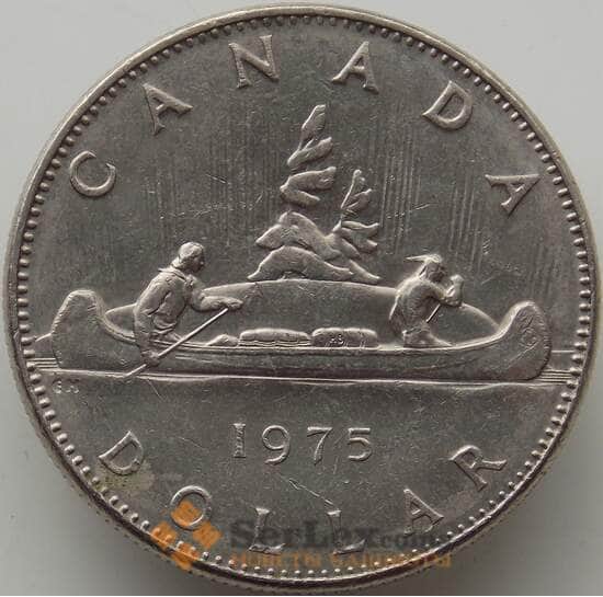 Канада 1 доллар 1975 КМ76.2 XF Каноэ арт. 12637