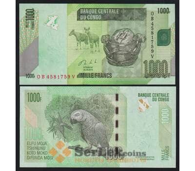 Конго 1000 франков 2013 Р101b UNC арт. 52416