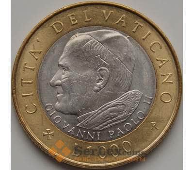 Монета Ватикан 1000 лир 2001 КМ337 aUNC арт. 7596