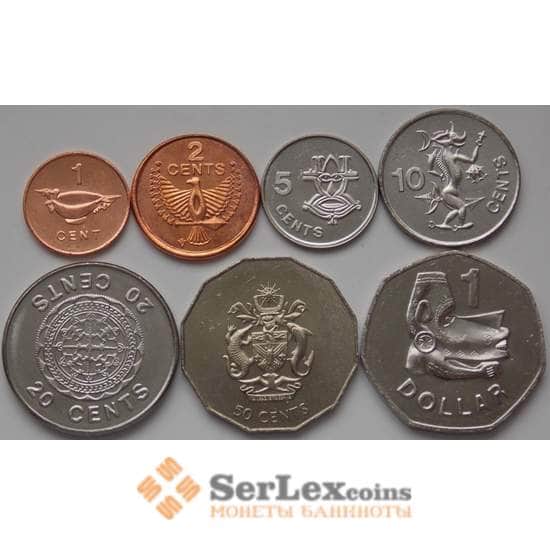 Соломоновы острова набор 1 цент - 1 доллар (7 шт.) 2005-2006 aUNC арт. 8134