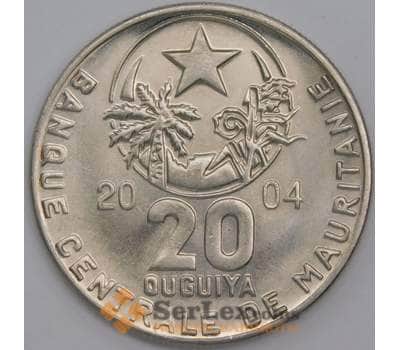 Монета Мавритания 20 угий 2004 КМ5а UNC арт. 15297