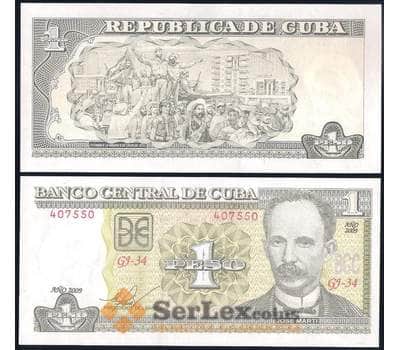 Банкнота Куба 1 песо 2009 Р121 UNC арт. 38692