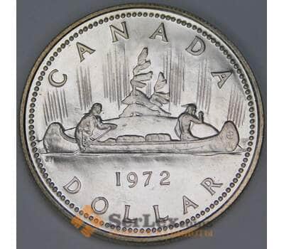 Канада 1 доллар 1972 КМ64.2а BU арт. 57177