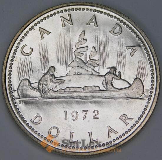 Канада 1 доллар 1972 КМ64.2а BU арт. 57177