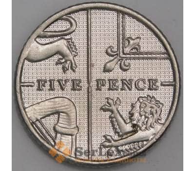 Великобритания монета 5 пенсов 2014 КМ1109d aUNC арт. 45920