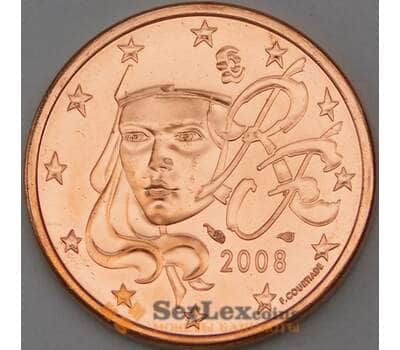 Монета Франция 5 центов 2008 BU из набора арт. 28825
