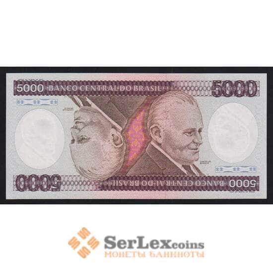 Бразилия 5000 крузейро 1984 Р202d UNC арт. 54470