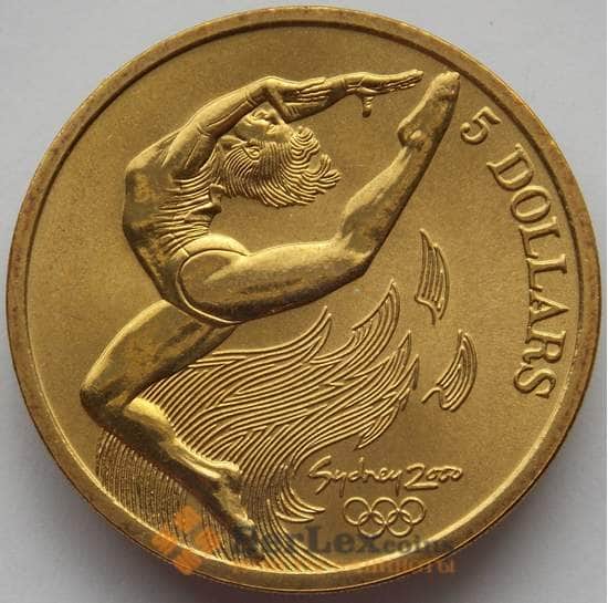 Австралия 5 долларов 2000 КМ357 BU Гимнастика Олимпиада Сидней (J05.19) арт. 17204