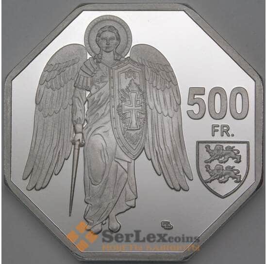 Сант-Мишель 500 франков 2020 Prooflike UNUSUAL Ангел арт. 26285