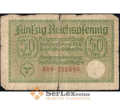 Банкнота Германия 50 пфеннигов 1940 РR135 F арт. 26097