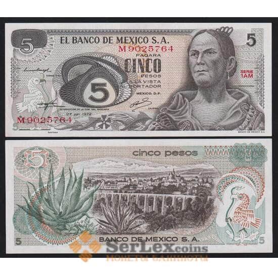 Мексика 5 песо 1972 Р62с UNC арт. 53222