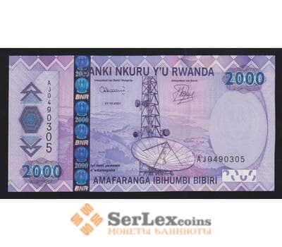 Руанда 2000 франков 2007 Р36 UNC арт. 55396