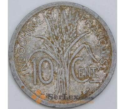 Французский Индокитай 10 сантимов 1945 КМ28.1 F-VF арт. 57313