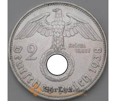 Монета Германия 2 марки 1938 Е КМ93 XF арт. 22208