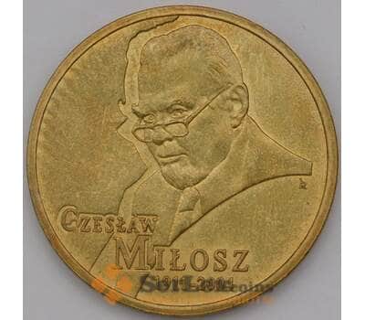 Монета Польша 2 злотых 2011 Y785 Чеслав Милош арт. 36844