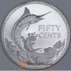 Багамские острова 50 центов 1974 КМ64а Proof арт. 57158 Багамские острова 50 центов 1974 КМ64а Proof арт. 57158