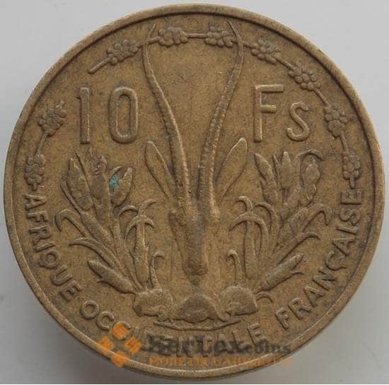 Французская Западная Африка 10 франков 1956 КМ6 VF арт. 14568