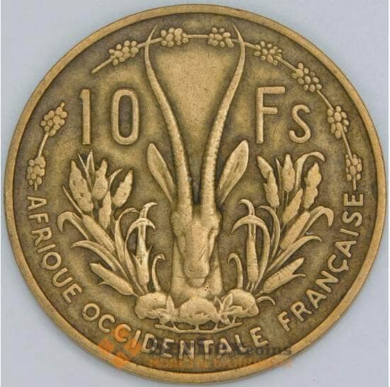 Французская Западная Африка 10 франков 1956 КМ6 VF арт. 14568