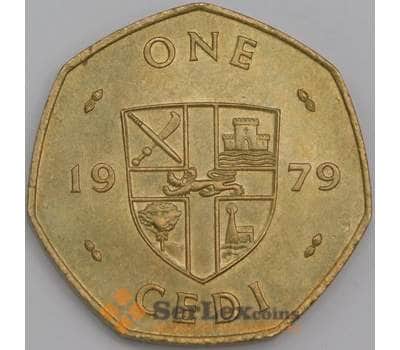 Гана монета 1 седи 1979 КМ19 AU арт. 43476
