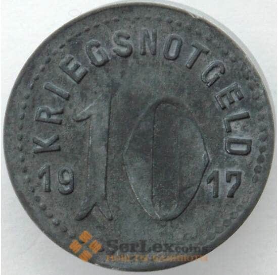 Германия Нотгельд 10 пфеннигов 1917 Цинк Шпайер (J05.19) арт. 15983