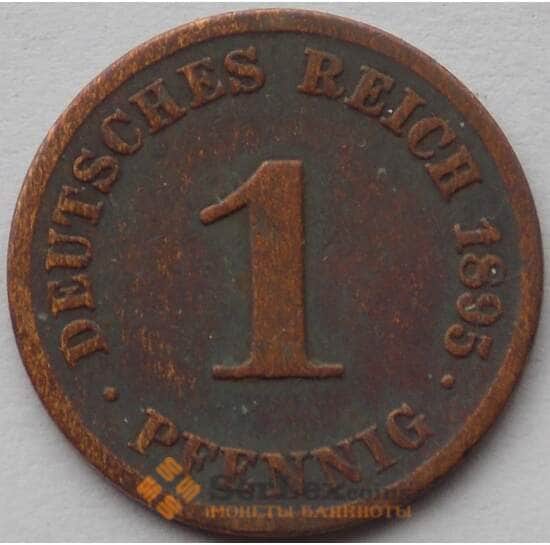 Германия 1 пфенниг 1895 J КМ10 VF (J05.19) арт. 15089