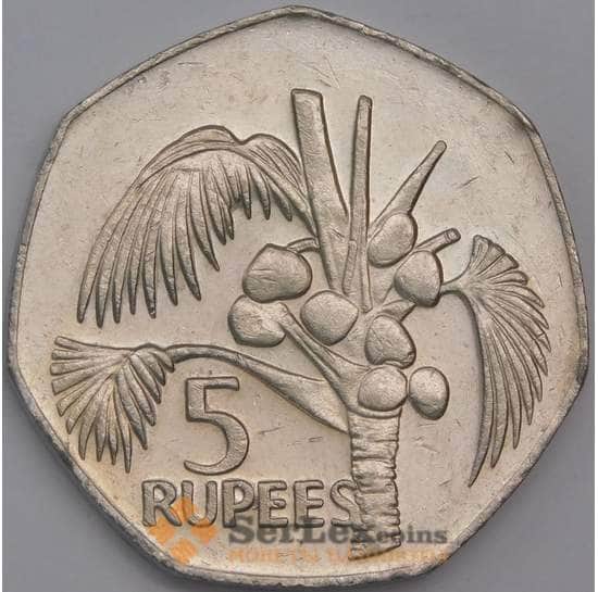 Сейшельские острова монета 5 рупий 1977 КМ36 XF  арт. 42138