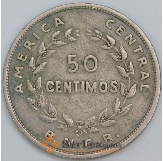 Коста-Рика 50 сентимо 1948 КМ182 VF арт. 57207