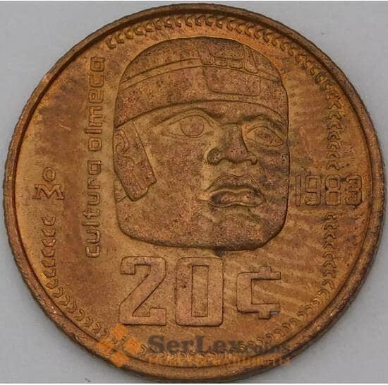 Мексика 20 сентаво 1983 КМ491 AU арт. 27014