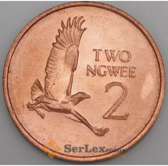 Замбия монета 2 нгве 1983 КМ10а aUNC арт. 44903