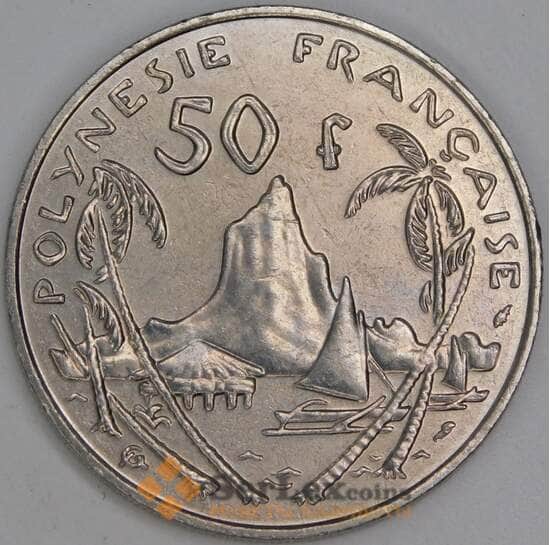 Французская Полинезия 50 франков 1991 КМ13 AU арт. 54851
