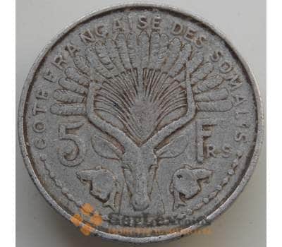 Монета Французское Сомали 5 франков 1959 КМ10 VF- арт. 14581