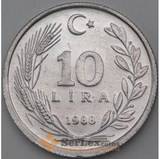 Турция 10 лир 1988 КМ964 UNC арт. 26941