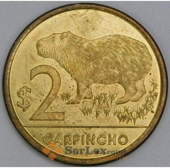Уругвай 2 песо 2012 КМ136 aUNC арт. 56283