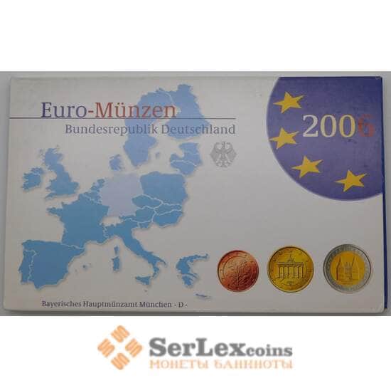 Германия годовой набор 2006 D 1 цент - 2 евро ( 8 монет)+2 евро Шлезвиг Proof арт. 28099