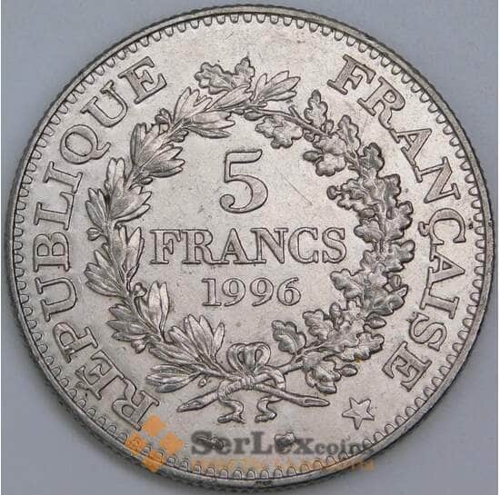 Франция 5 франков 1996 КМ1155 XF 200 лет десятичному франку арт. 57358 Франция 5 франков 1996 КМ1155 XF 200 лет десятичному франку арт. 57358