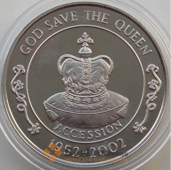 Остров Святой Елены 50 пенсов 2002 КМ23 BU 50 лет Правления арт. 13825